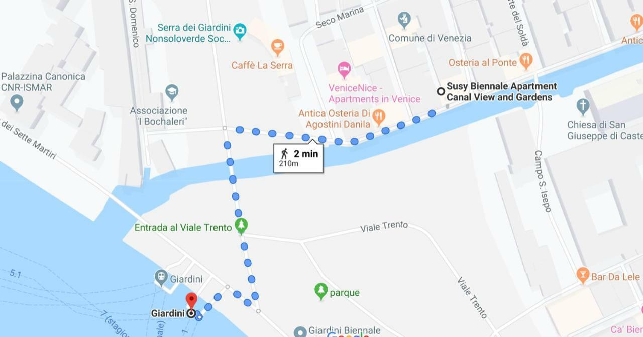 Apartamento Susy Biennale - Canal View And Garden Venecia